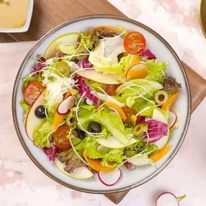 Salad rau mùa sốt cam
